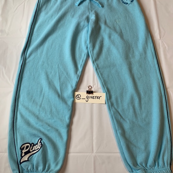 EUC Medium Pink Football Helmet Collegiate Sweatpants Joggers - Picture 2 of 15